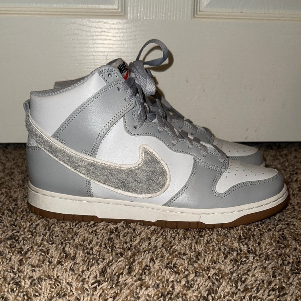 Nike Gray High-Top Athletic Shoes - Picture 10 of 13